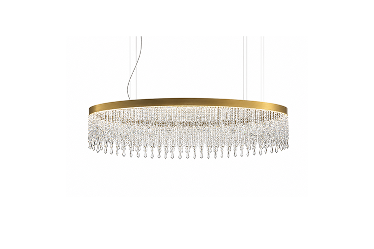 Eclisse Oval L120 - Brushed Gold