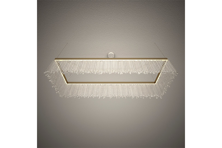 Eclisse Rectangle L90 - Brushed Gold