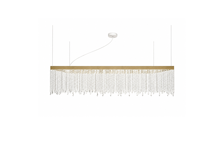 Eclisse Rectangle L90 - Brushed Gold