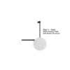 BIGA C - WHITE ROUND PLATE, RIGHT