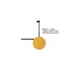 BIGA C - YELLOW ROUND PLATE, RIGHT