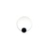 Pois - Embossed white painted with Holder Disc Black