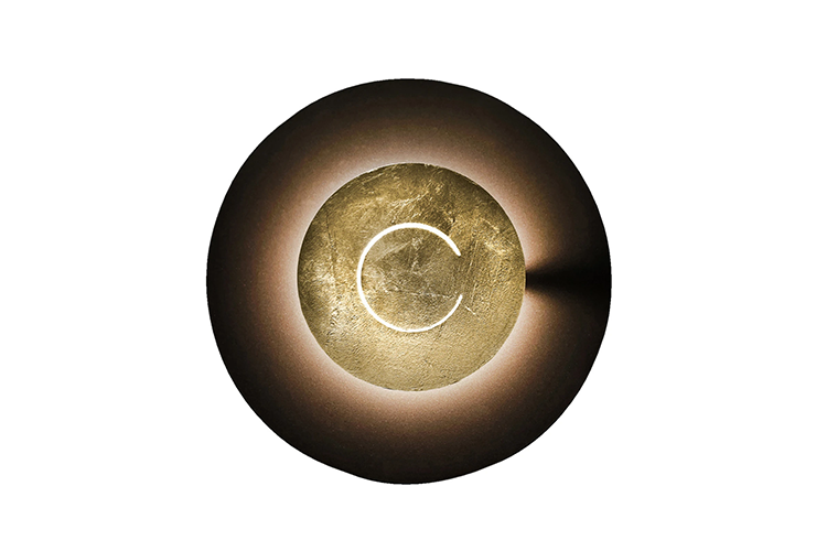 DoppioZero 30 - Embossed brown with Gold Leaf Disc