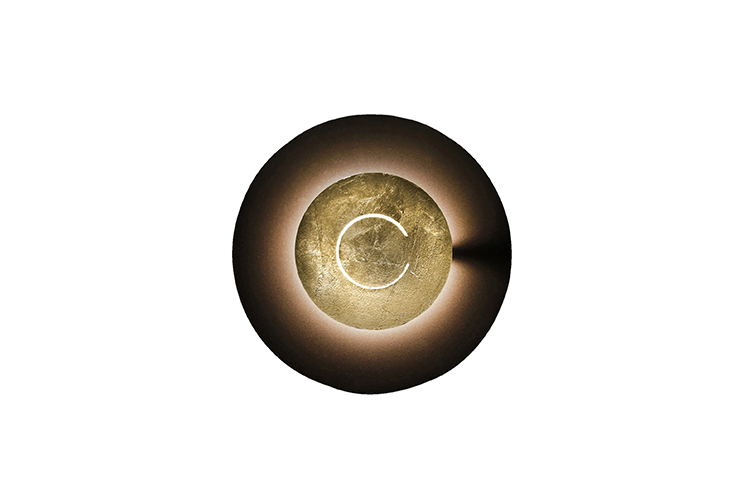 DoppioZero 30 - Embossed brown with Gold Leaf Disc