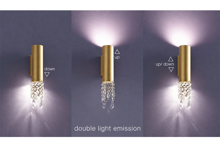 Eclisse Tube - Brushed Gold