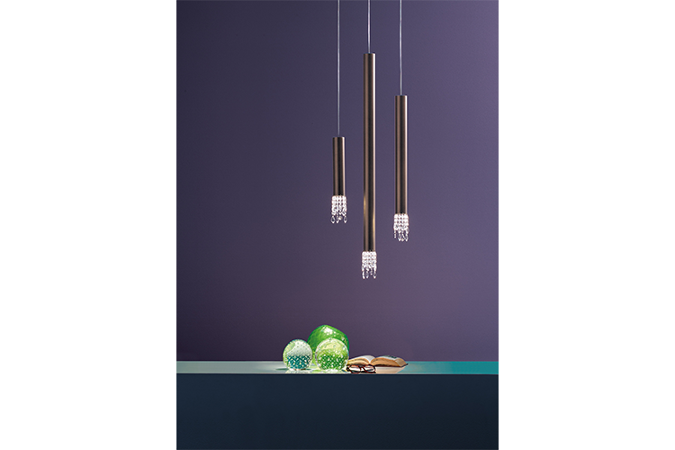 Eclisse Tube Suspension - Bronze