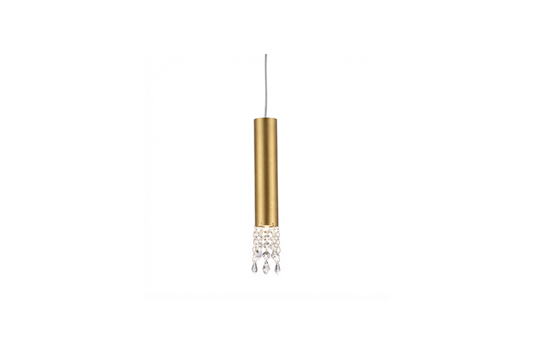 Eclisse Tube Suspension - Brushed Gold